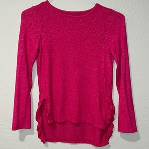 Girls pink size large 10/12 super soft pink sweater.